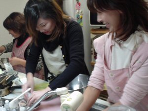 パイナップル料理教室の様子